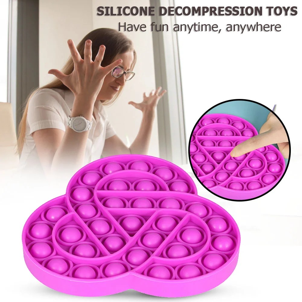Autism Antistress Squeeze Toys Soft Stress Reliever Toy Puzzle (Purple)