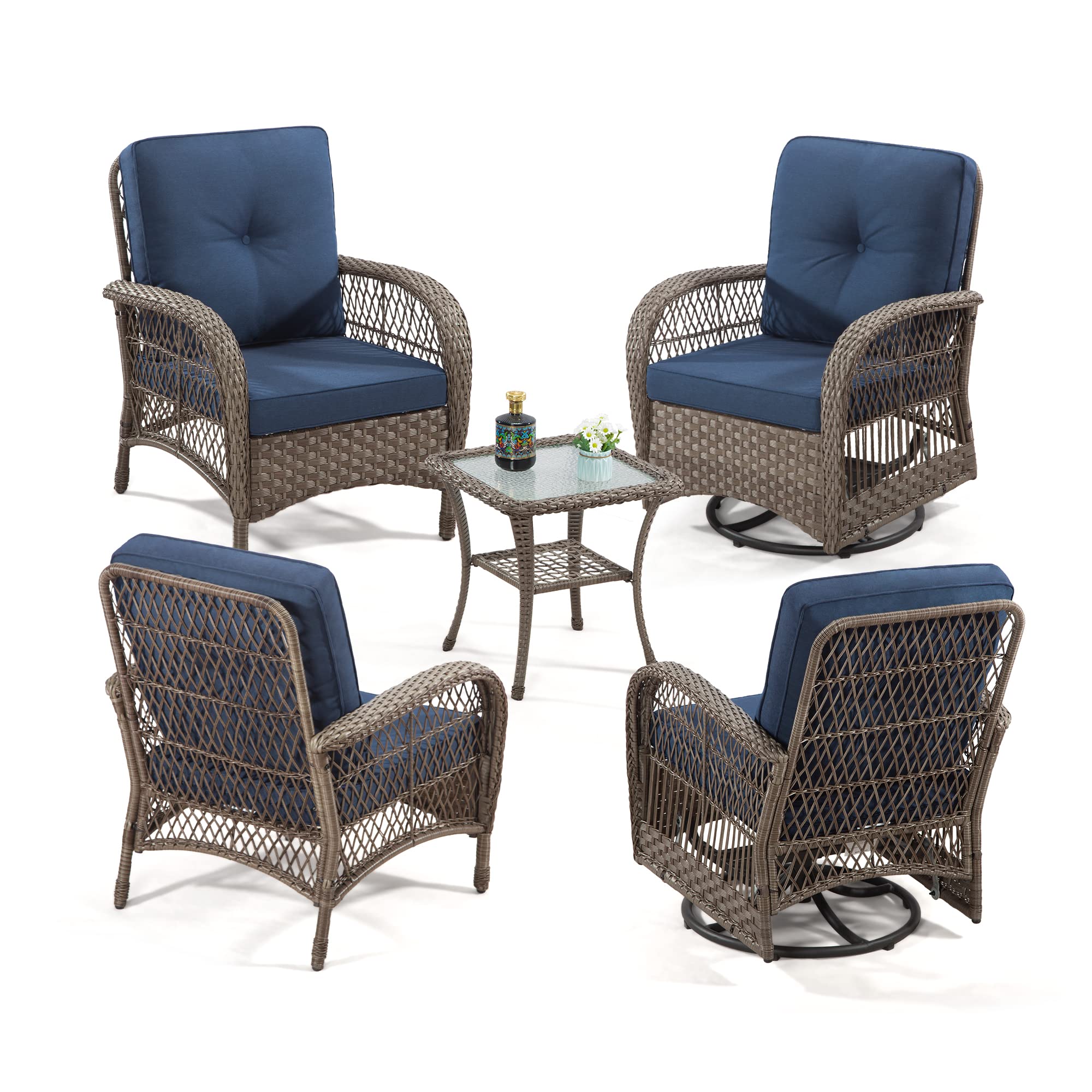 Best Black Wicker Patio Furniture from JOYSIDE