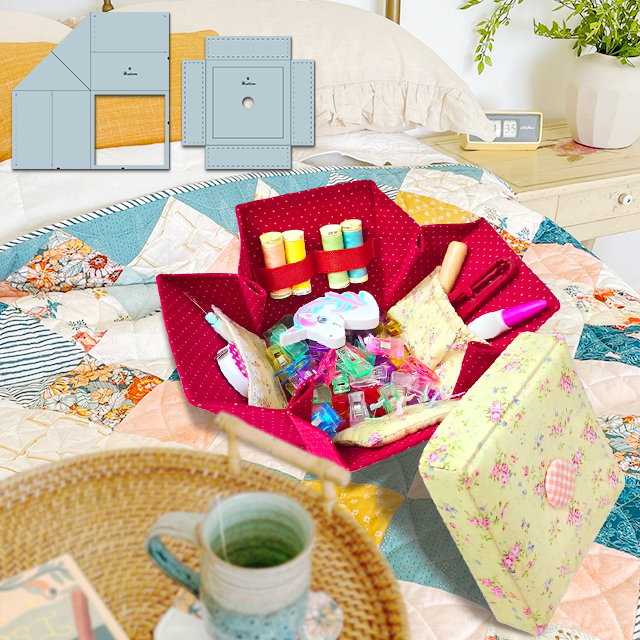 DIY Sewing Treasure Cube Sewing Templates With Tutorial