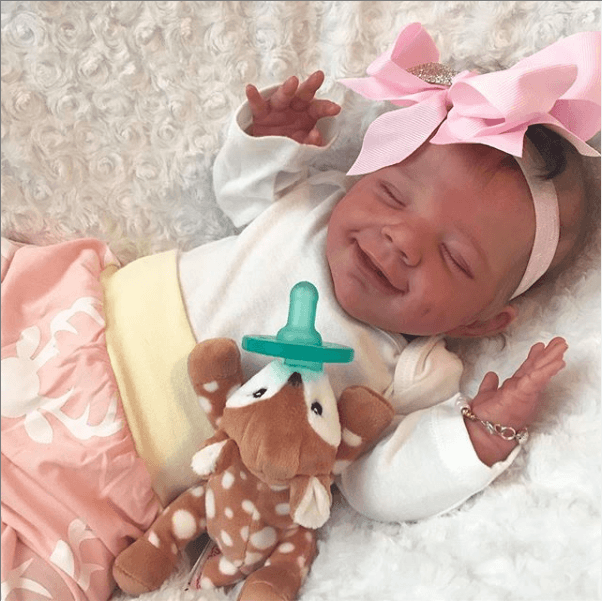 Rsgdolls®12'' Newborn Lifelike Soft Mini Silicone Baby BiBi Realistic