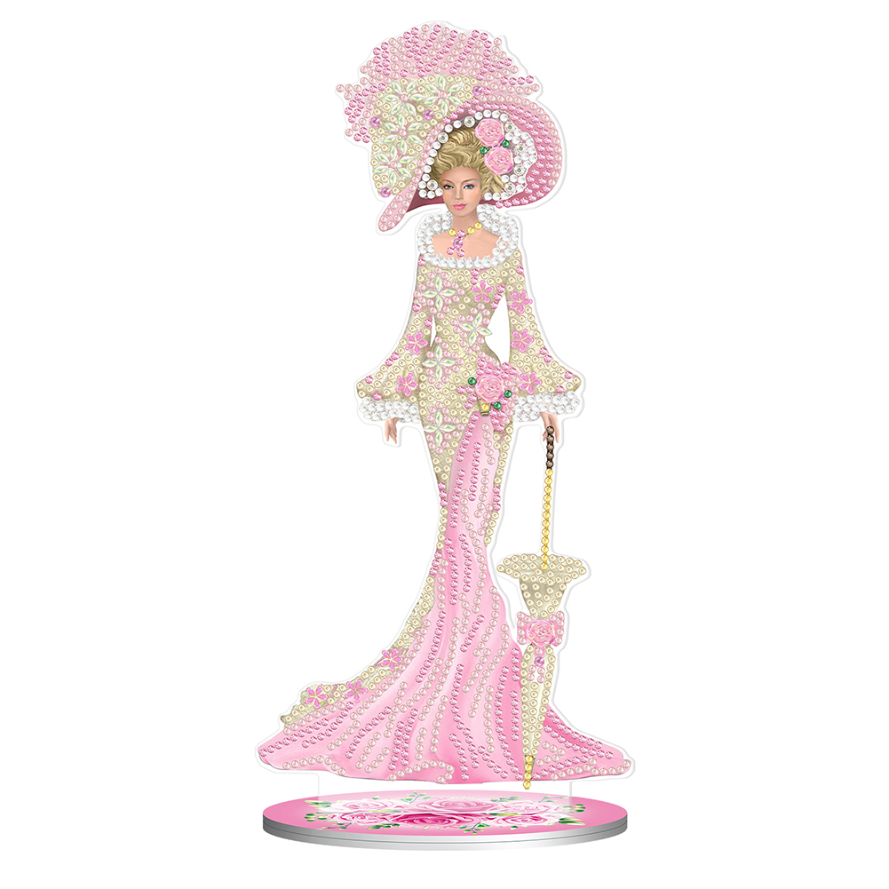 DIY Diamond Painting Dress Lady Desk Mosaic Ornament Kit