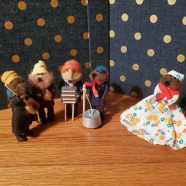 Christmas decorationJugband organic art doll(Handmade)