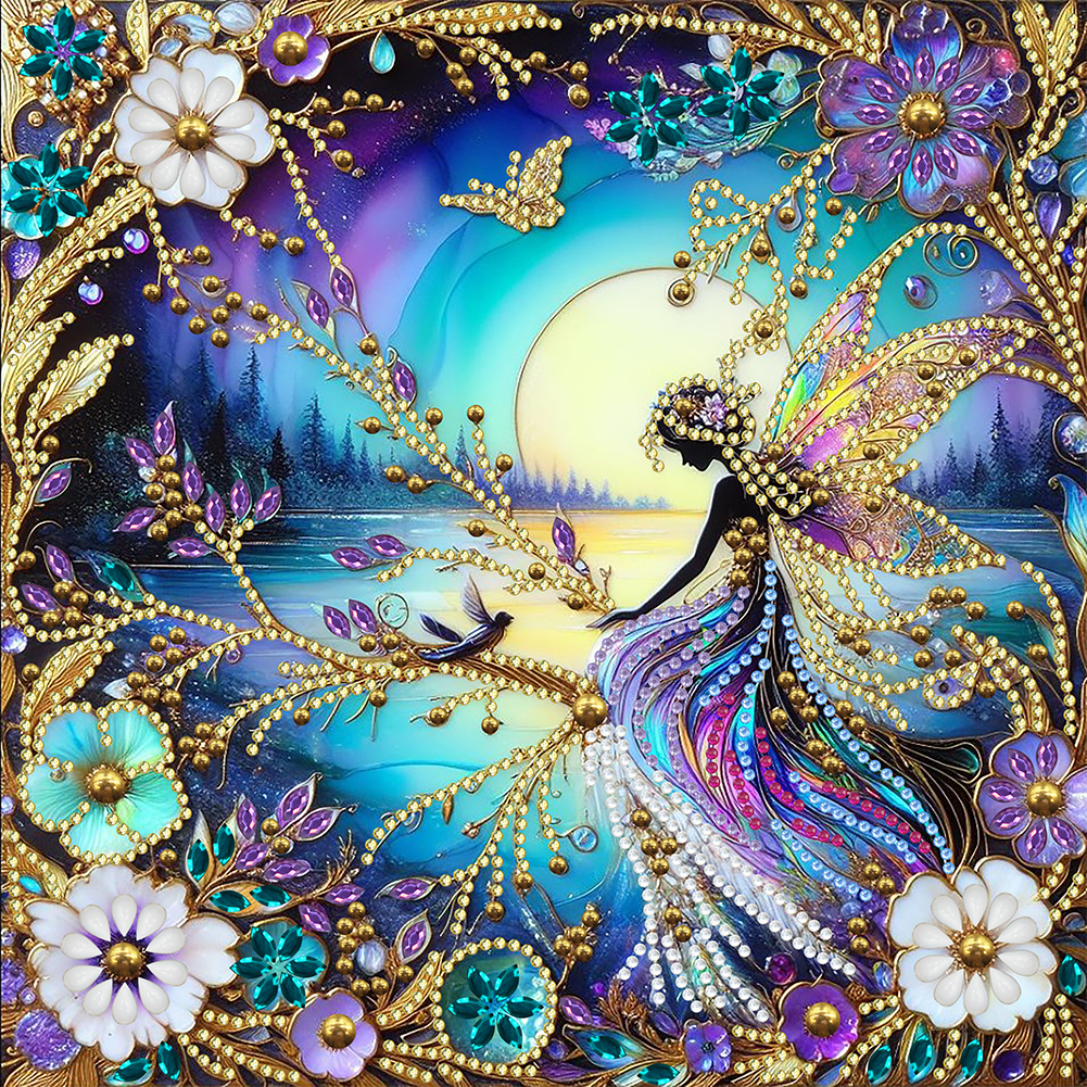 Partial Specialshaped Crystal Rhinestone Diamond Painting Flower