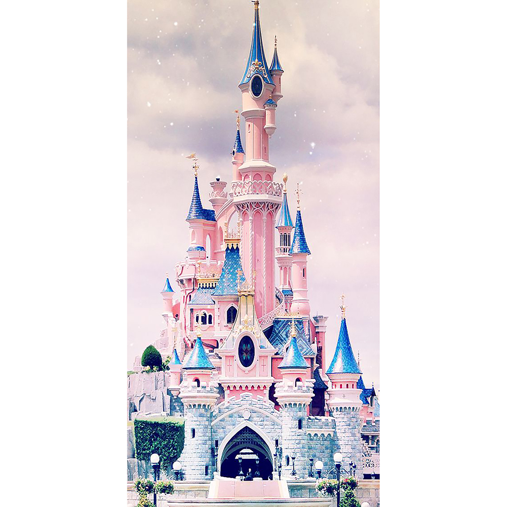 Disney Castle Full Round Diamond Painting(85x45cm)
