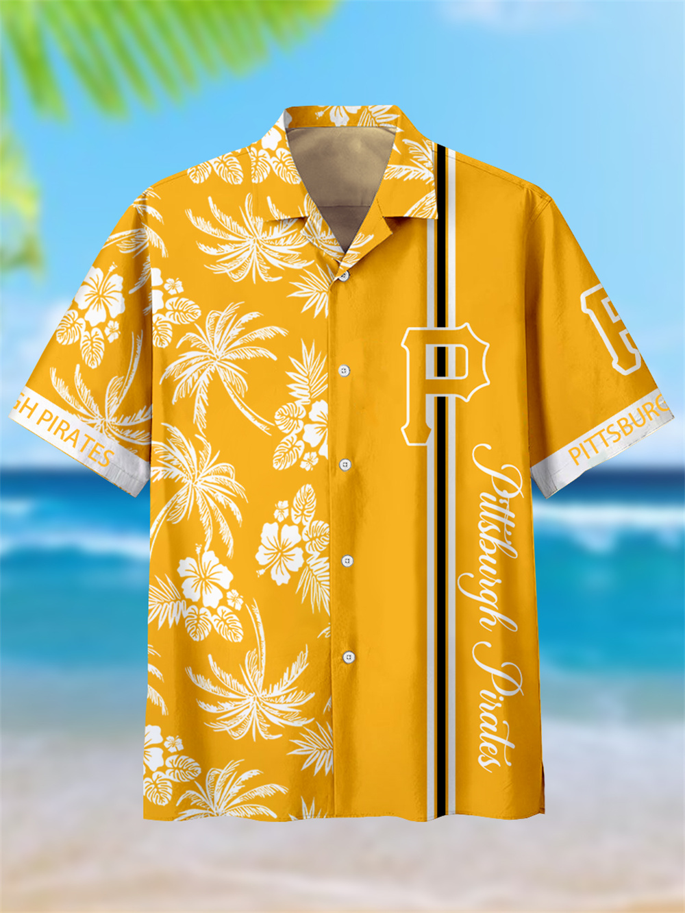 Men's Baseball Team Logo Hawaii Short Sleeve Shirt