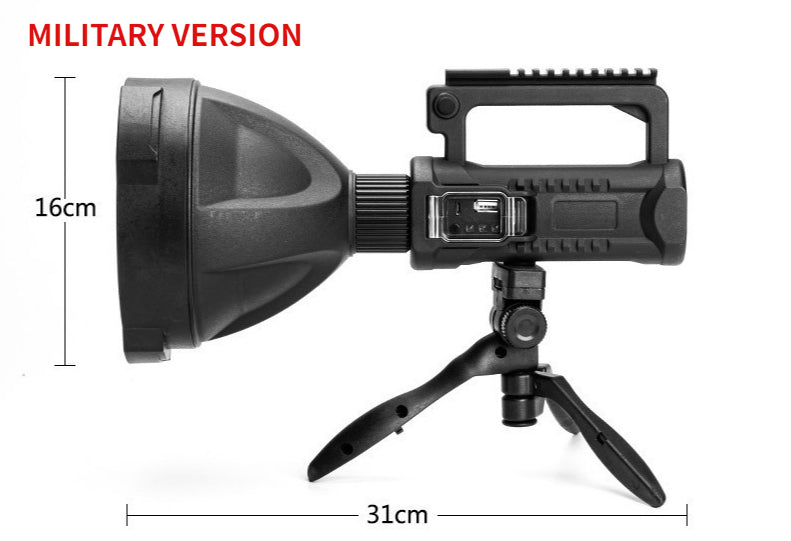 Rechargeable Handheld Spotlight Flashlight 90000 High Lumens