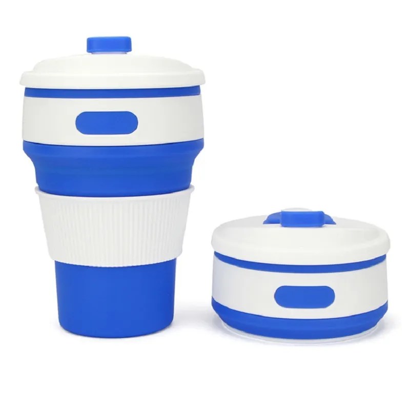 Coffee cup travel collapsible water cup