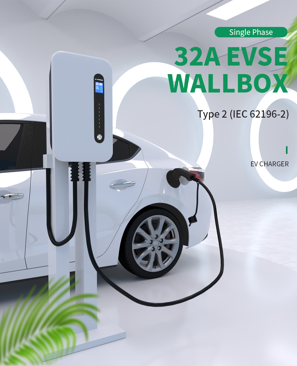 32A EVSE Wallbox EV Car Charger Electric Vehicle Charging Station Wall