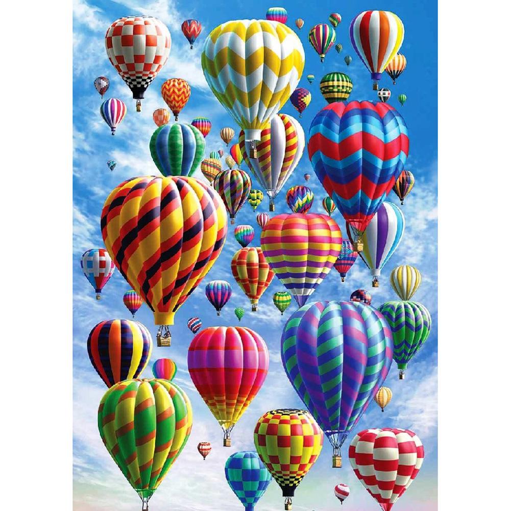 Hot Air Balloon Full Round Diamond Painting
