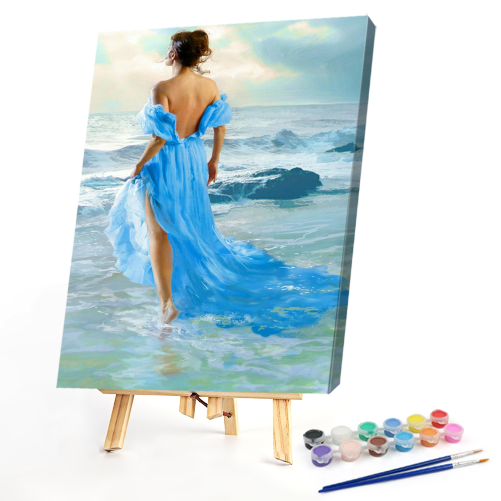 （Big Size）Paint by NumbersGirl Back View40*60cm