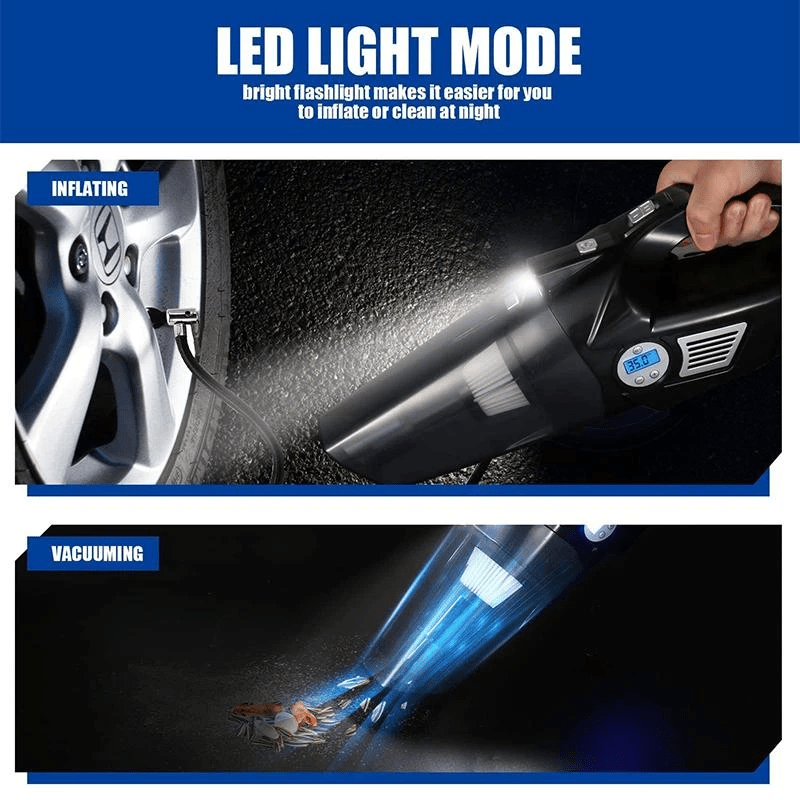 4in1 Portable Car Vacuum Cleaner