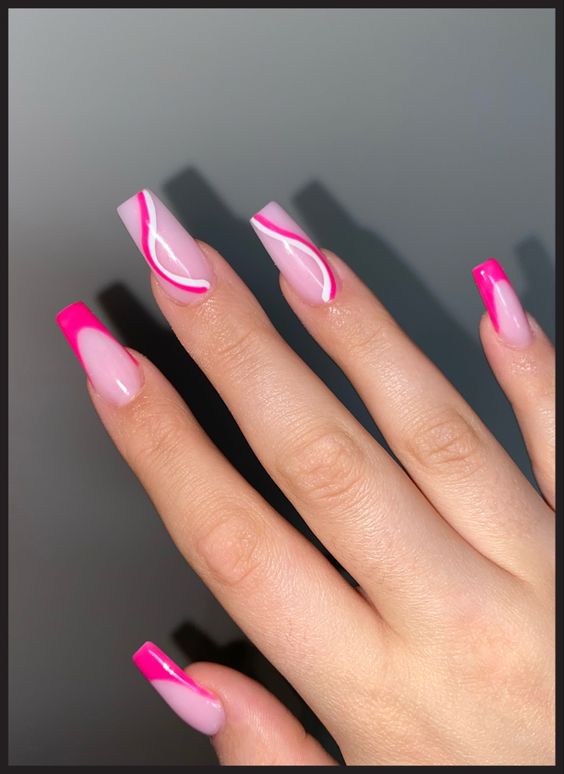 Discovering the vibrant charm of hot pink nails