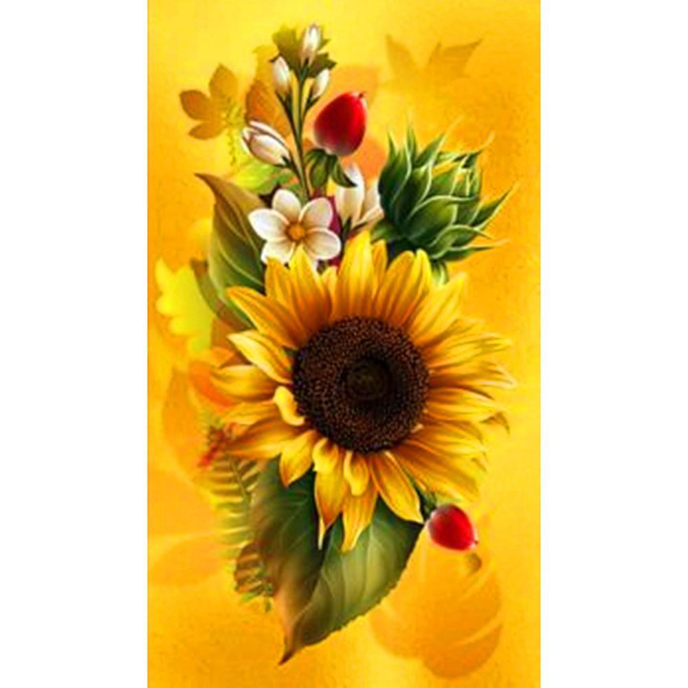 SunflowerFull Round Diamond Painting(30*48cm)