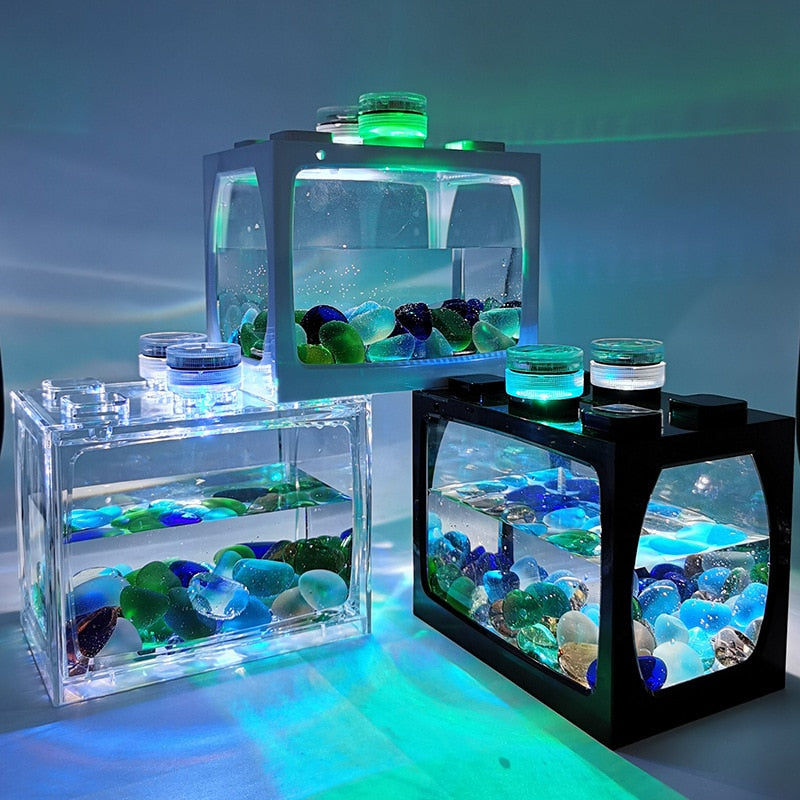 Small Desktop Fish Tank Aquarium