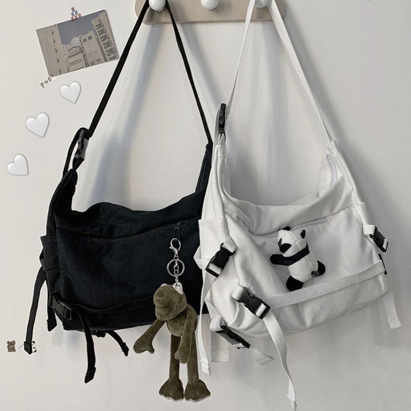 Canvas Student Crossbody Bag MissTip