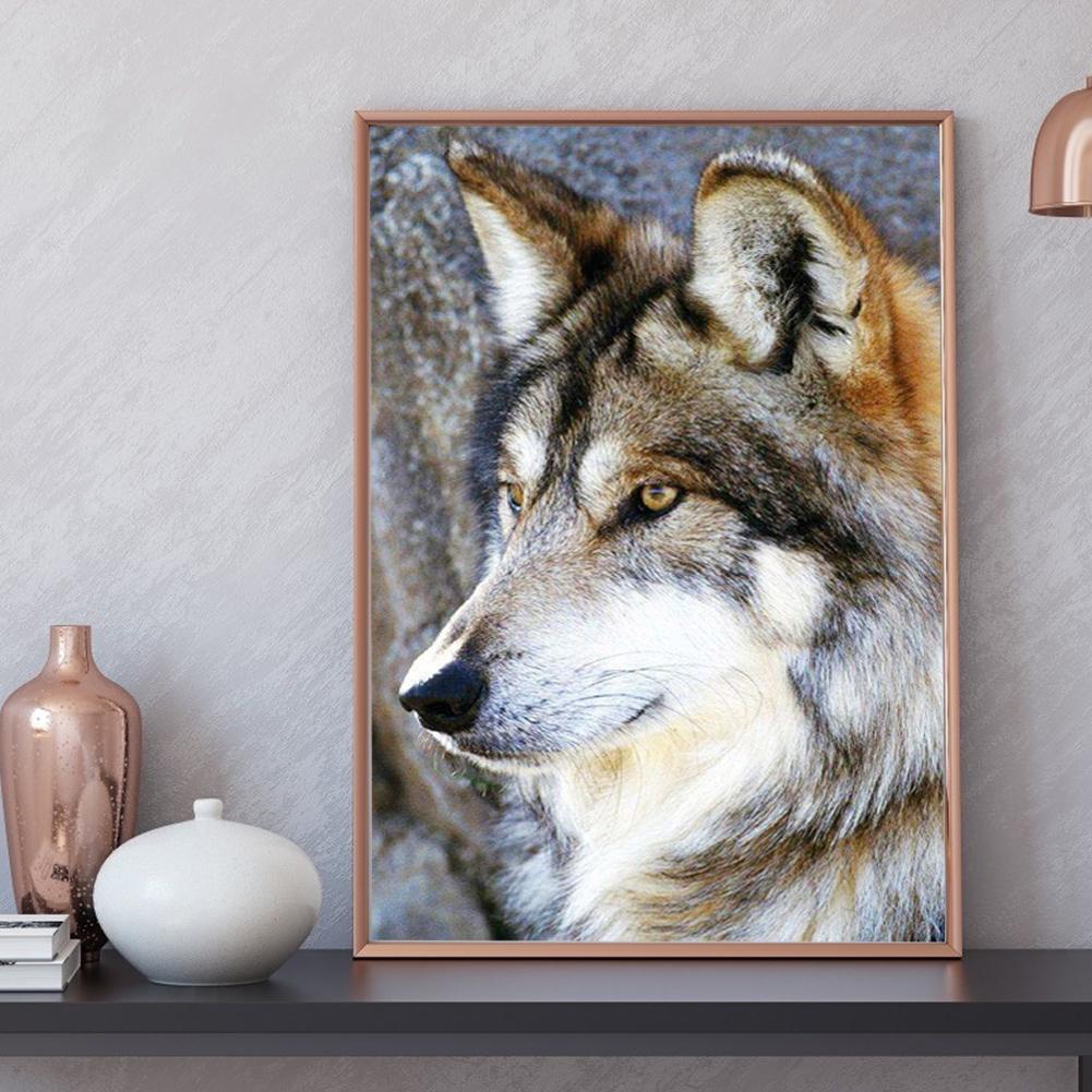 Wolf Full Round Diamond Painting