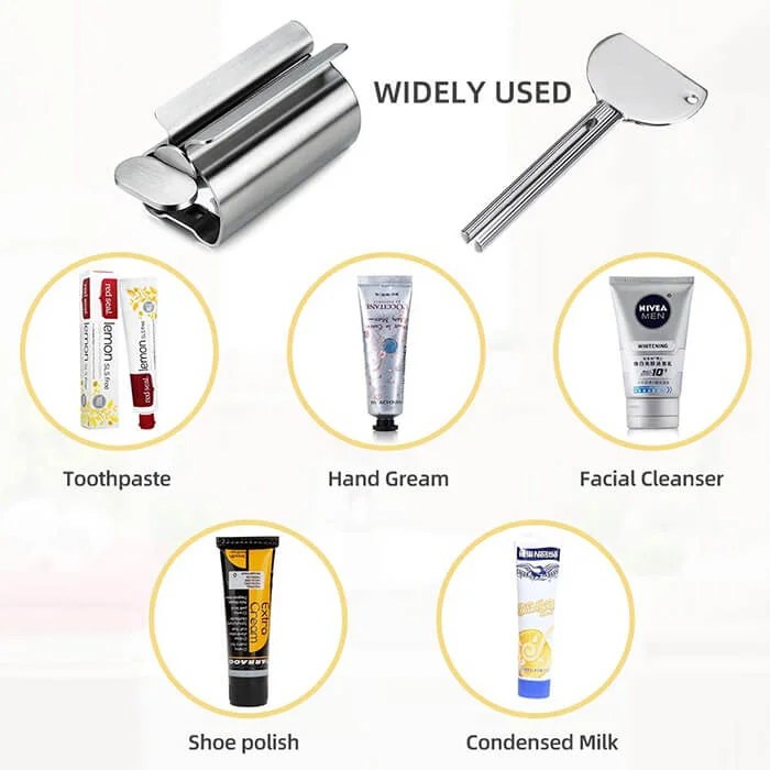 2pcs Toothpaste Dispenser Rotate Toothpaste Tube Squeezers Tube