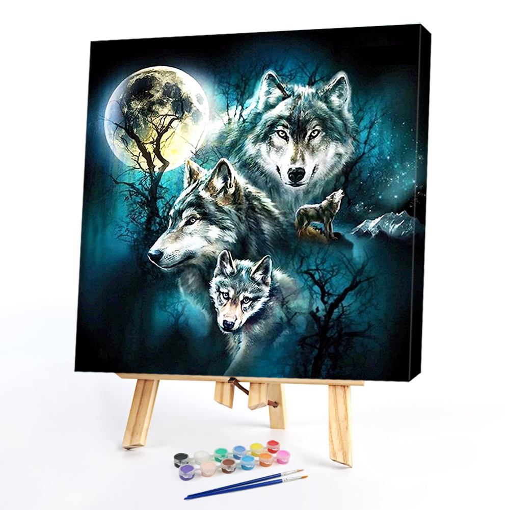 Paint by Numbers Wolf 40*40cm