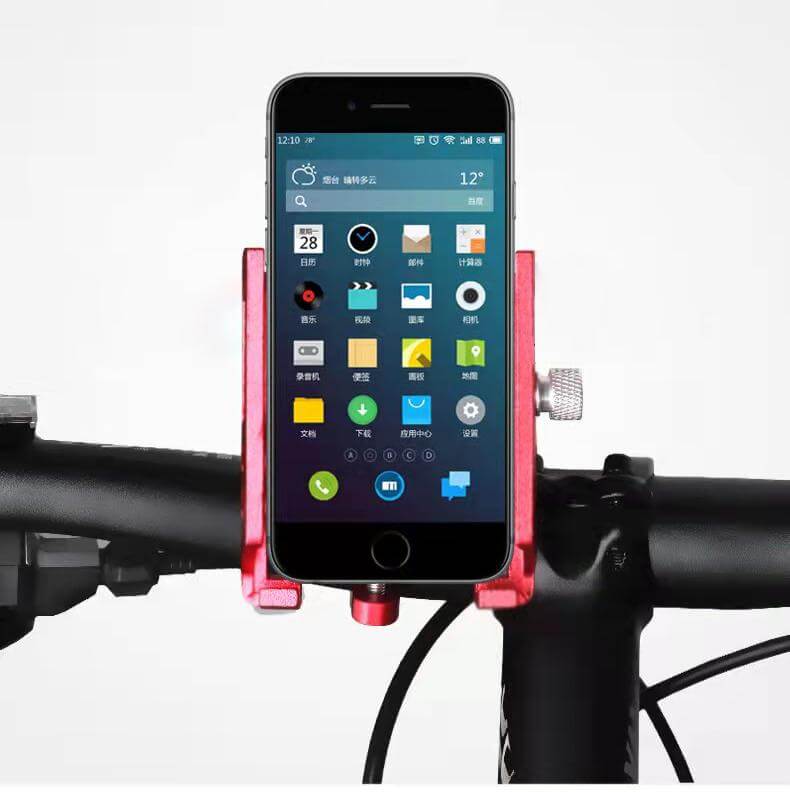 Universal mobile phone holder for electric scooter is suitable for all