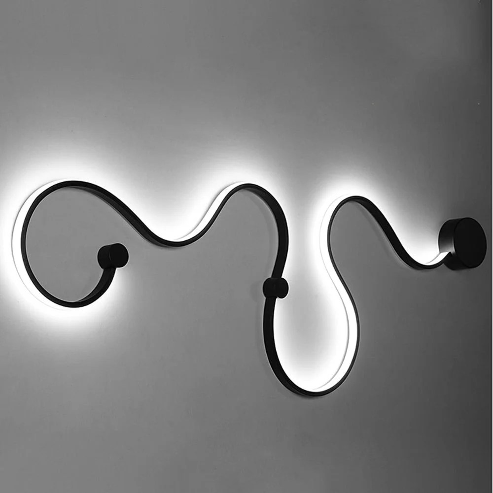LED Postmodern Nordic Iron Aluminum Acrylic Belt LED Lamp LED Light