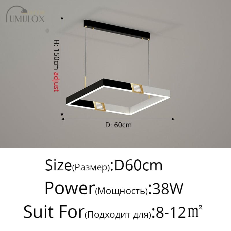 Simple Modern LED Pendant Lights Whole House Multilayer Aluminum