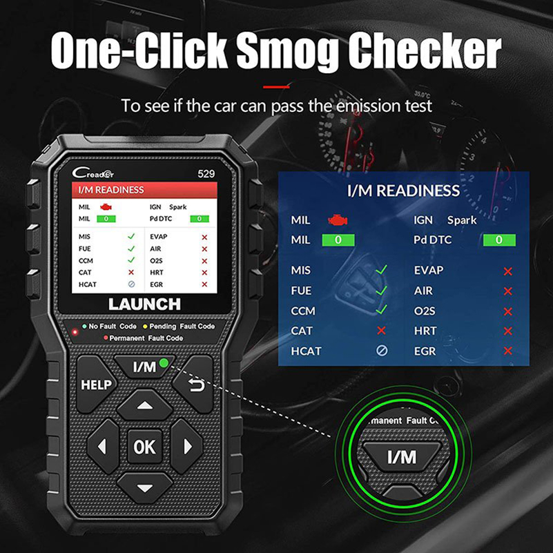 LAUNCH CR529 OBD2 Scanner 2021 Elite Code Reader Lifetime Free Update