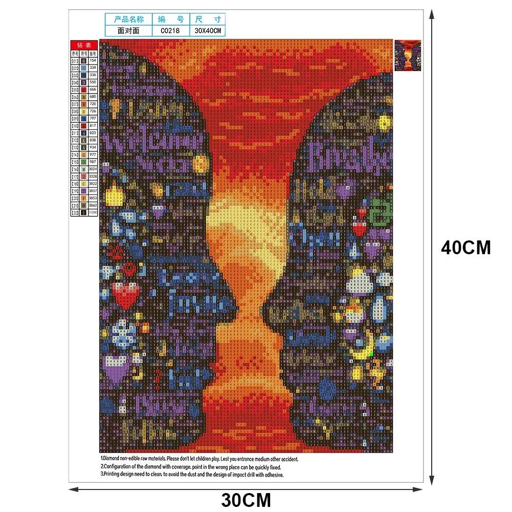 Letter FaceFull Round Diamond Painting