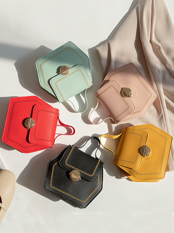 Hexagon Crossbody Shoulder Bag