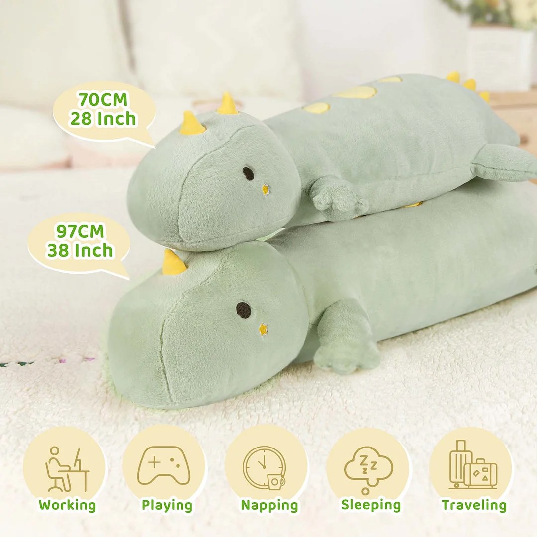 Large Dinosaur Stuffed Animal Kawaii Plush Pillow Squishy Soft Toy