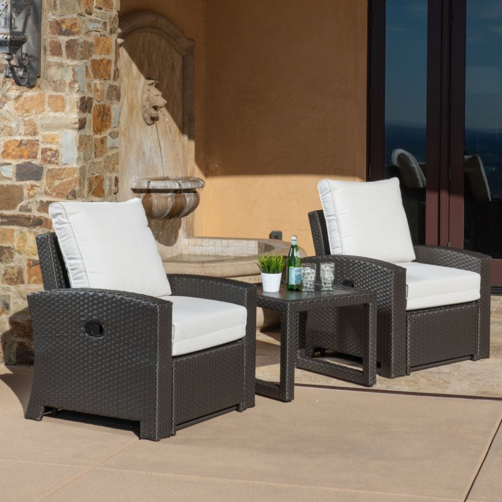 patio recliner set outdoor recliner set recliner set wicker