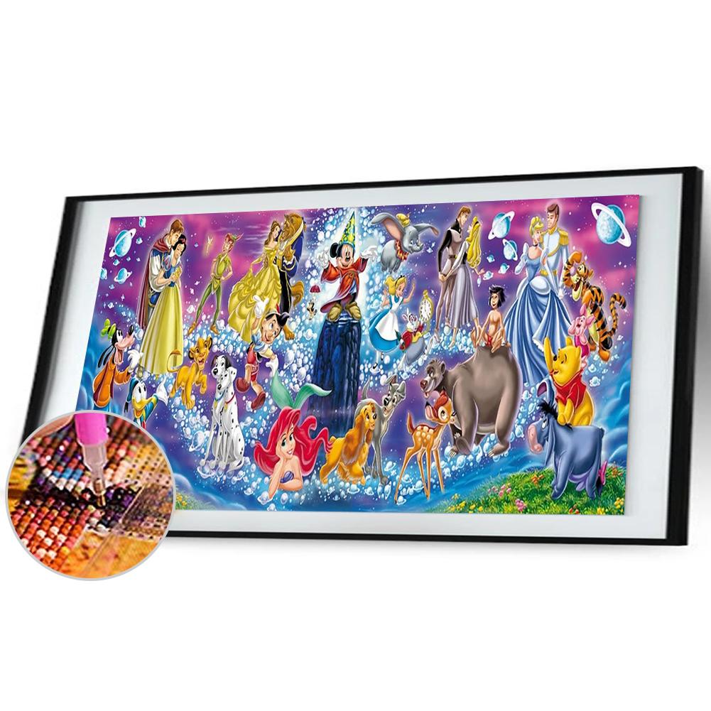 Diamond Painting Full Round Disney Family (100*50cm)