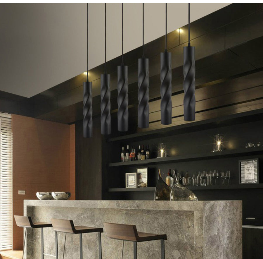 Cylinder Pipe Pendant Lights Kitchen Island Dining Room Bar Counter Lights