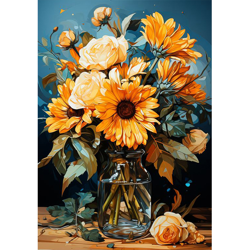 SunflowerPaint by Numbers Acrylic Painting 30*40CM