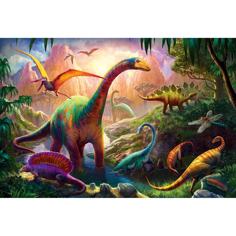 5D bricolage pleine foret diamant peinture dinosaures