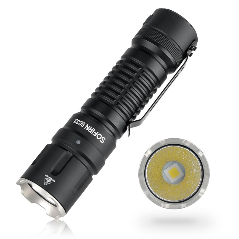 Sofirn SC33 XHP70.3 HI LED Flashlight 5200lm Powerful 21700 USB C