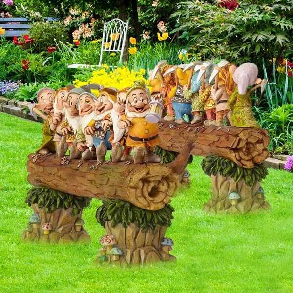 Seven dwarf trees gnome decorate the garden【13 ratio handmade】