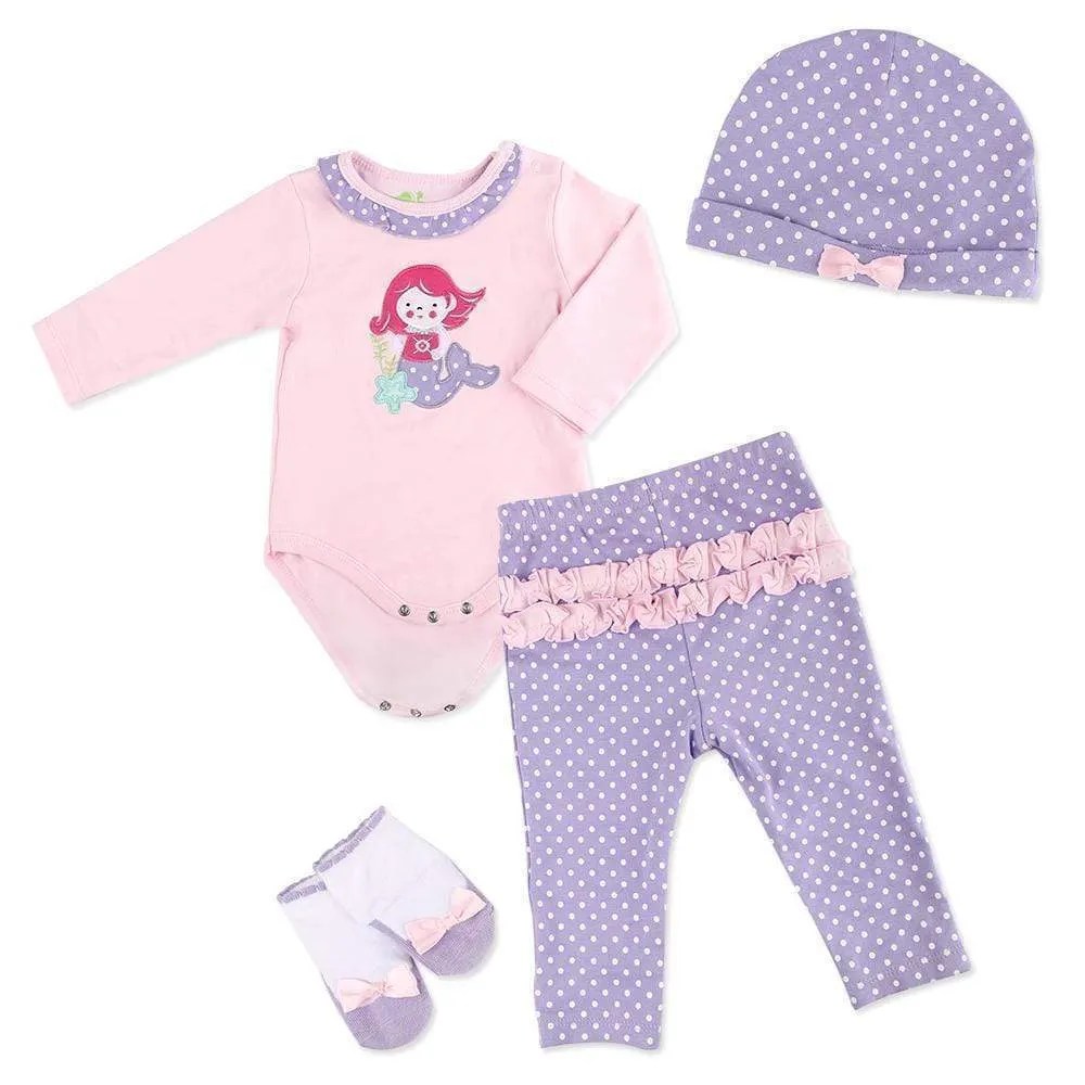 Reborn Dolls Baby Clothes Purple Outfits for 20'' 22'' Reborn Doll