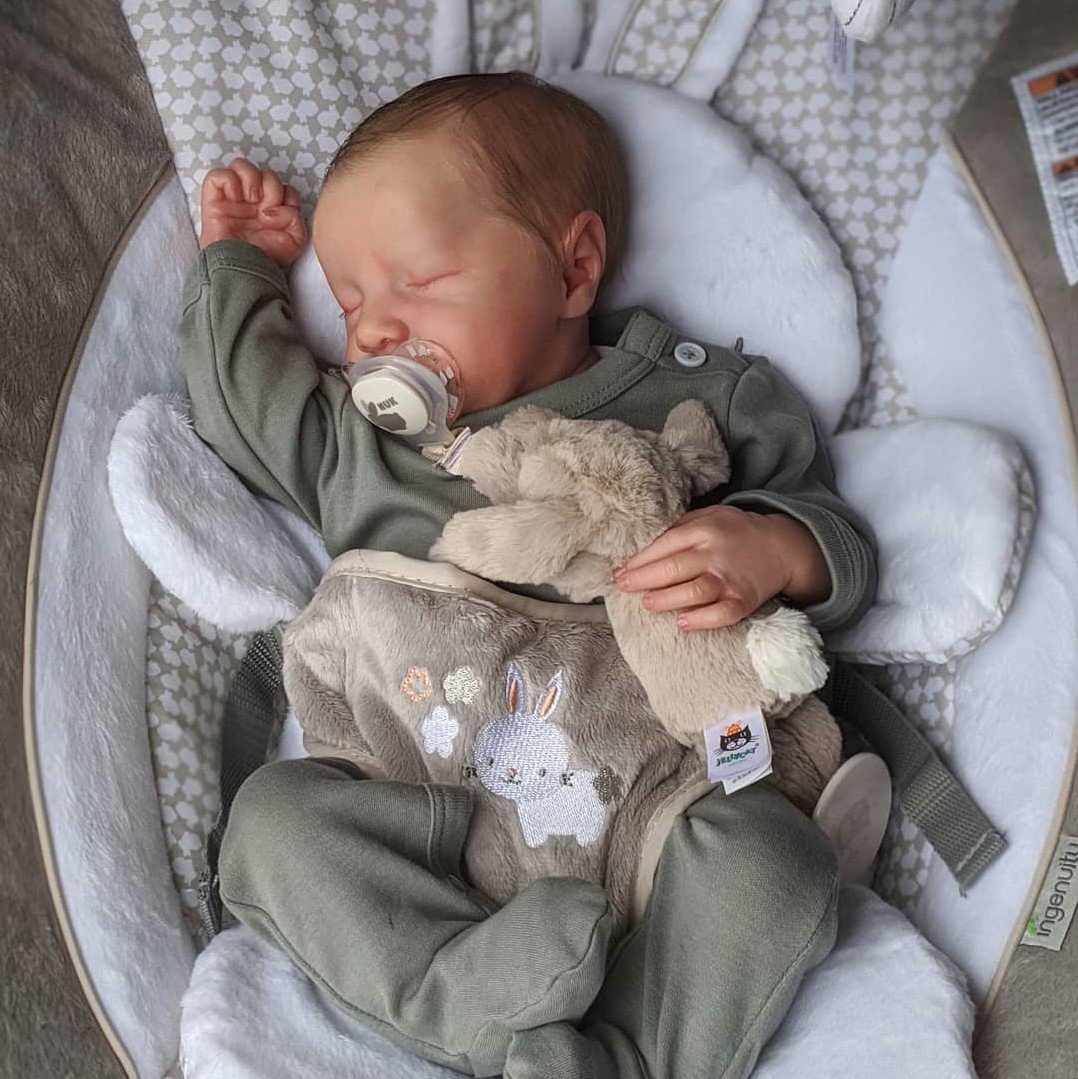 [Heartbeat & Sound] 20 '' Real Lifelike Nateka Reborn Baby