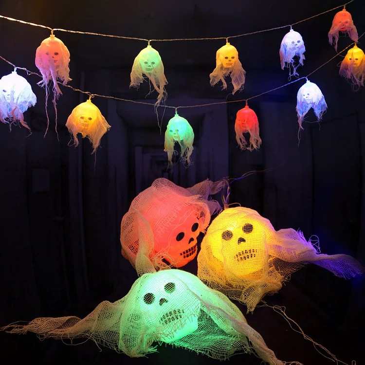 Cheap & Discount Halloween Skeleton Ghost String Lights Wholesale