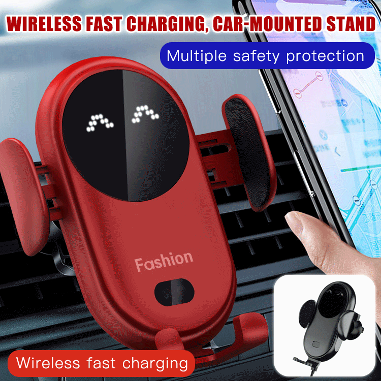 Autoclamping Wireless Charging Car Phone Holder