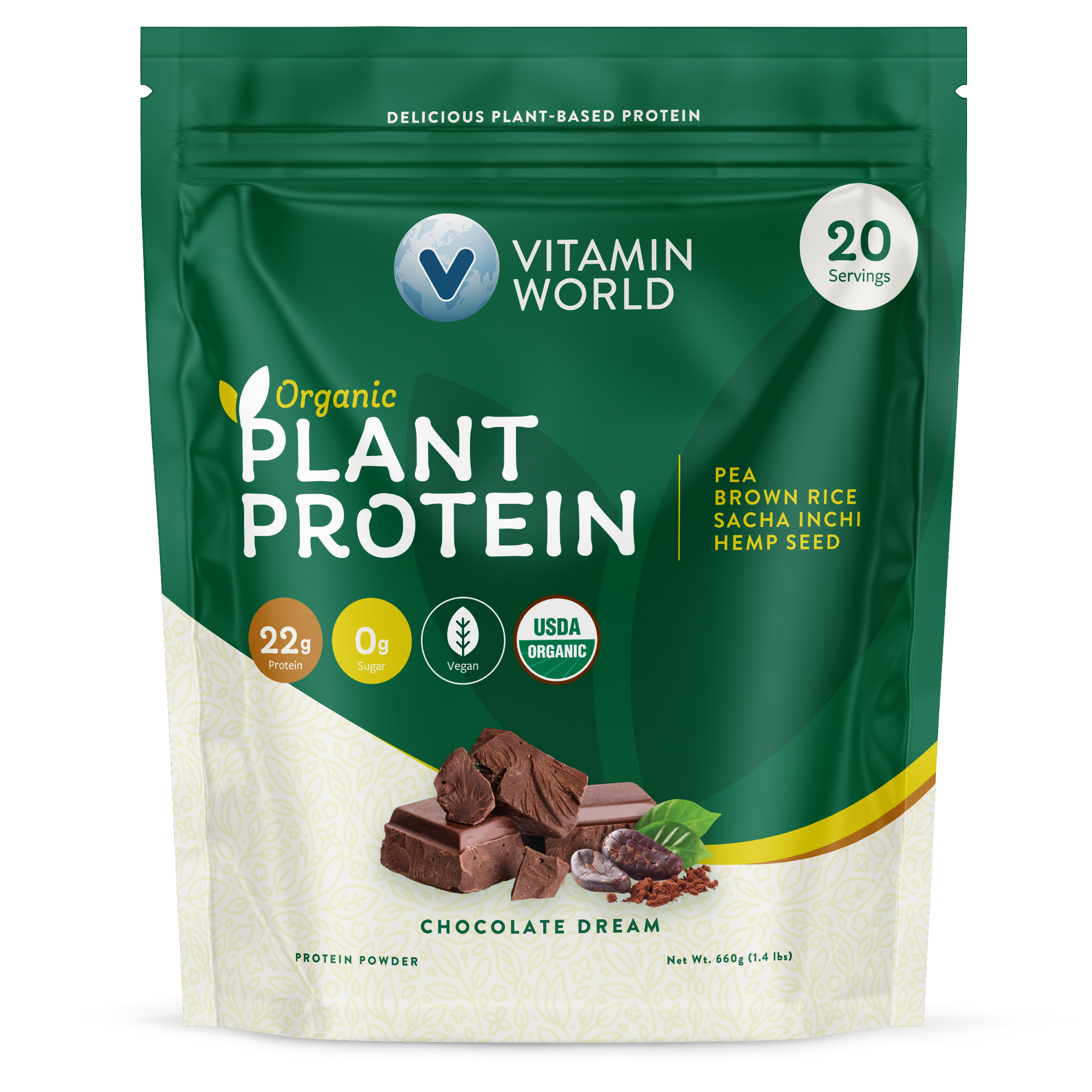 VW Organic Plant Protein Choc Vitamin World