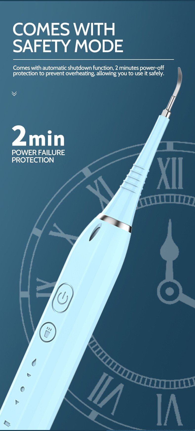 Electric dental scaler dental calculus remover
