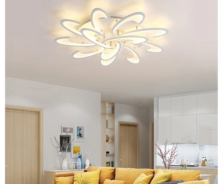 Remote Control Led Ceiling Light With Ultra-thin Acrylic Lamp Ceiling