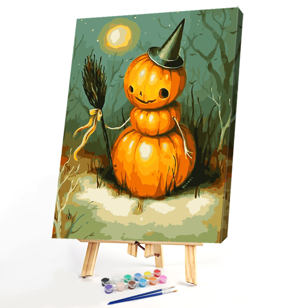 Halloween House Paint By Number Kit – AllPaintbyNumbers