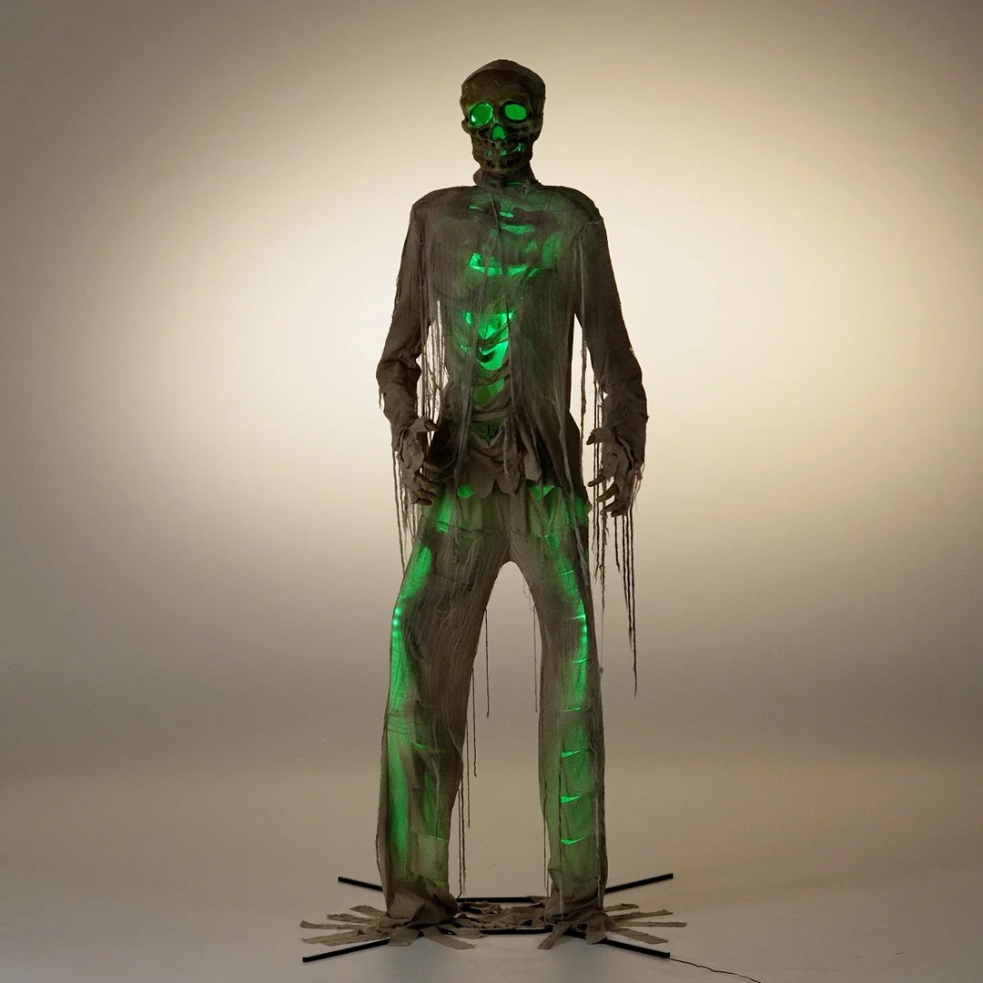 Gazintee Haunted Living 12Ft Lighted Animatronic Mummy