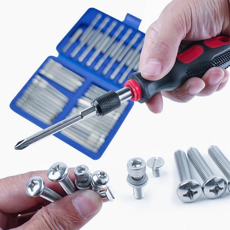 Lengthened Hexagon, Phillips Screwdriver Set（50 pcs）