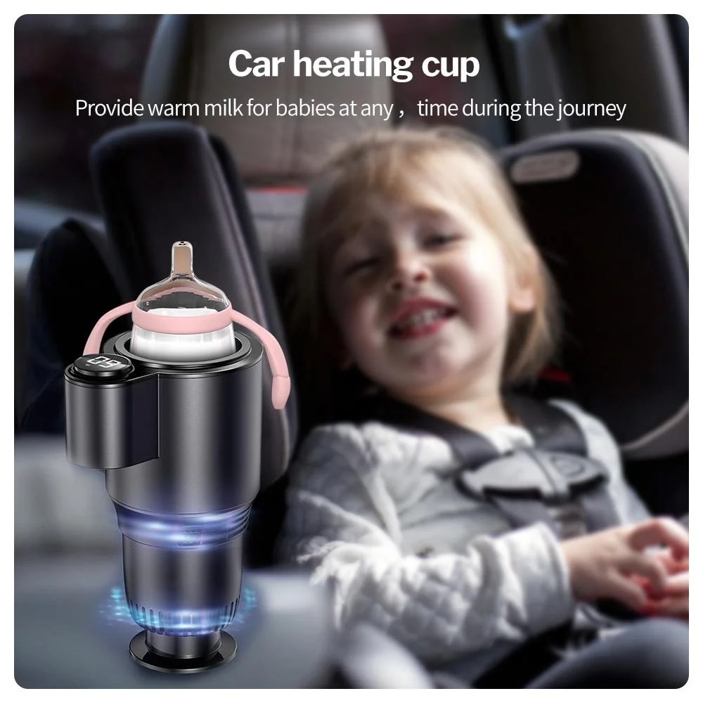 Car Cup Holder Smart 2In1 Warmer And Cooler Electric