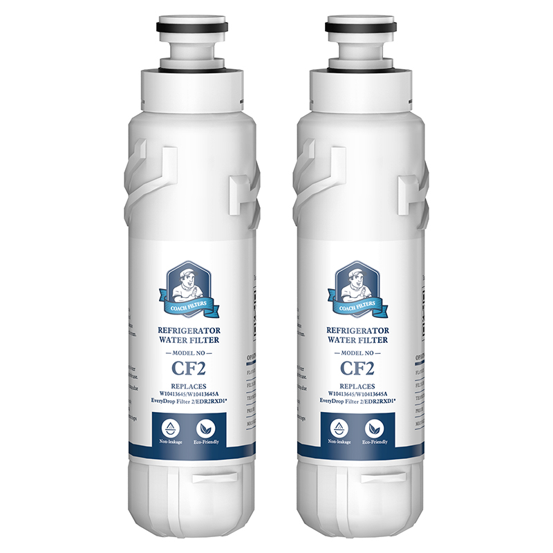 CF EDR2RXD1 Refrigerator Water Filter, W10413645A, 2Pack