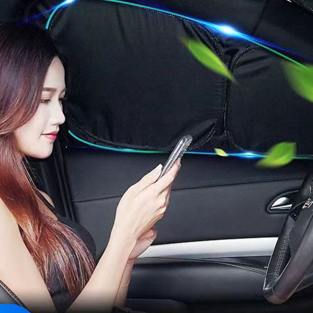 Car sunshade front block sun visor sunscreen insulation – fishyoyo.com