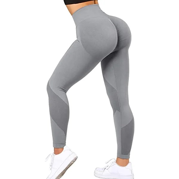 OMKAGI Women TIK Tok Scrunch Butt Lifting Leggings Seamless High Waisted Workout Pants Small 74